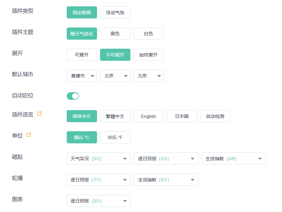 配置插件